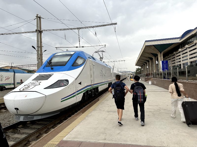 Uzbekistan has an excellent high-speed train network