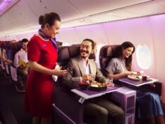 Virgin Australia Business Class service on the Cairns-Tokyo route