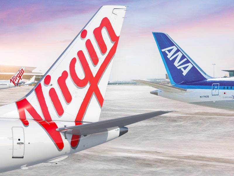 Virgin Australia and ANA planes graphic HND