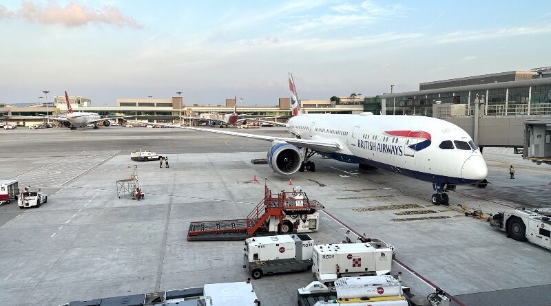 British Airways Boeing 787-9 at Changi Airport
