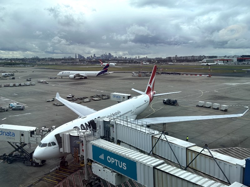 Qantas Airbus A330-200 at Sydney Airport