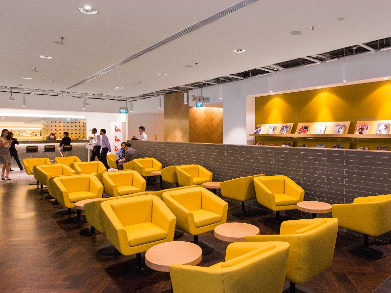 The Qantas Singapore Business Lounge