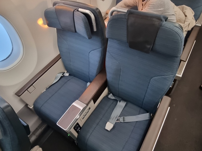 Cathay Pacific Premium Economy seats on the Airbus A350