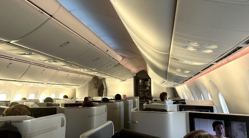 Air Canada Boeing 787-9 Business Class cabin