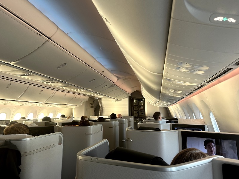 Air Canada Boeing 787-9 Business Class cabin