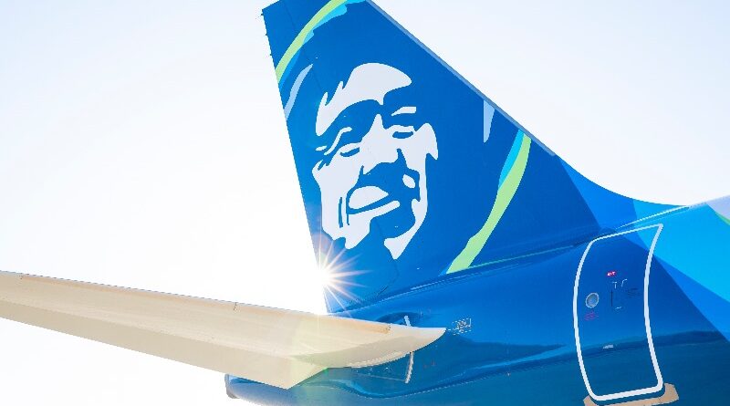 Alaska Airlines Airbus plane tail