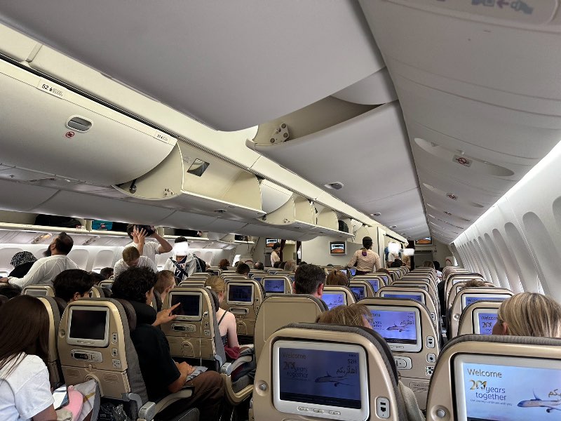 Etihad Airways Boeing 777-300ER Economy cabin