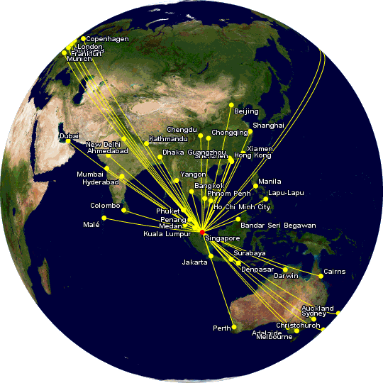 KrisFlyer Spontaneous Escapes routes for April 2024
