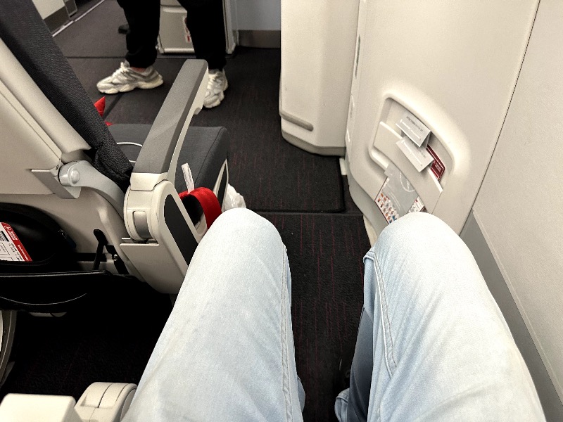 Legroom in 29K on the Turkish Airlines A350-900