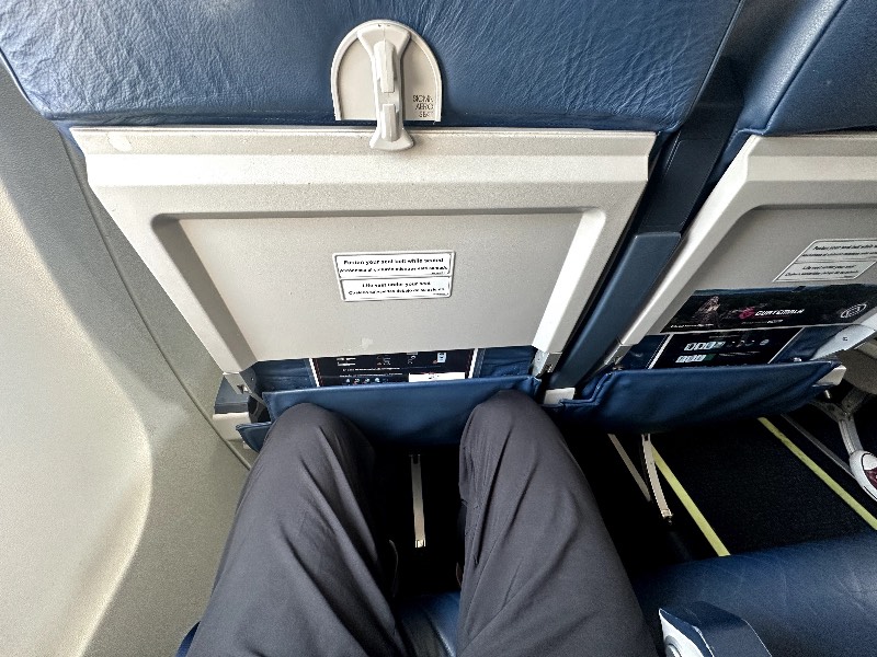 Legroom in Tag Airlines Economy Class