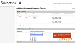 qantas purchase extra baggage