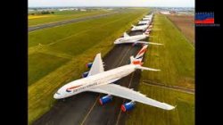 Impressive images of Airbus A380s parked at Châteauroux airport ...