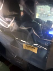 The view from the back seat