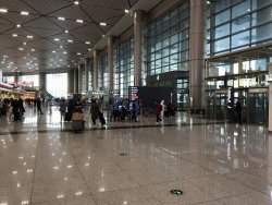 Temperature check at the entrance of HRB T2