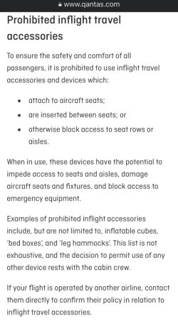 Cares deals harness qantas