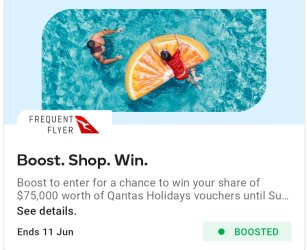 Everyday Rewards app image: Boost Shop WIN!