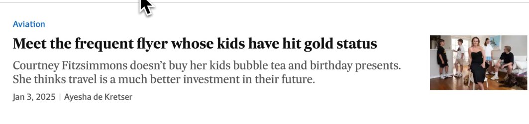 Kids who've earned frequent flyer status