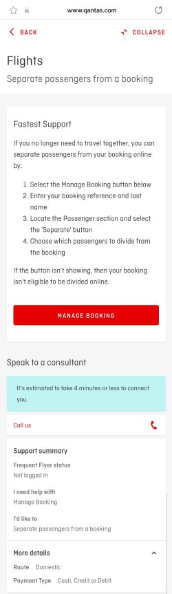 Website assisted service