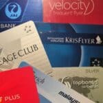 Assorted frequent flyer program cards
