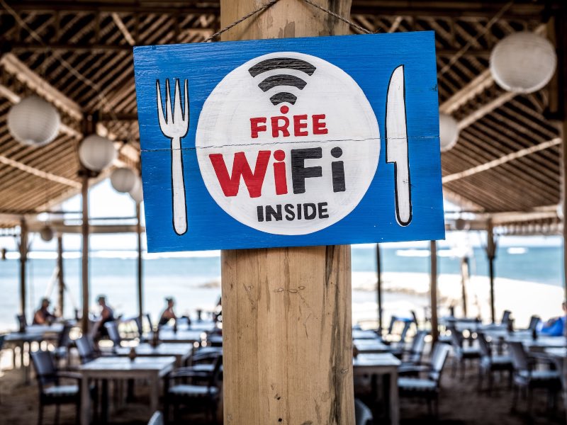 Free wifi restaurant Bali