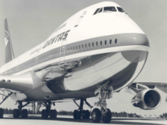 Qantas 747 historical photo