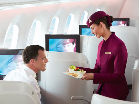 Qatar Airways 787 Business class