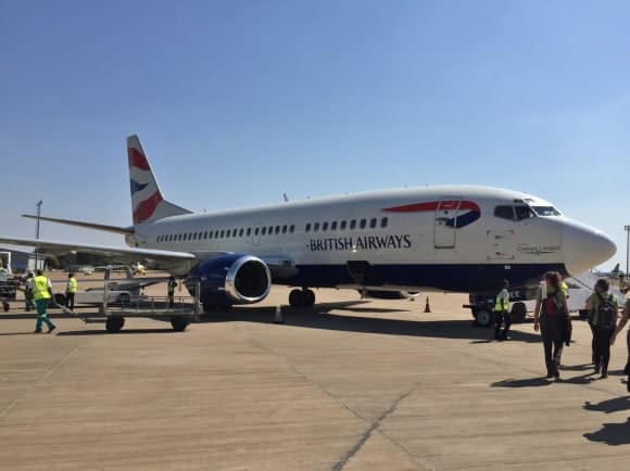 Impressed with BA's Comair Service