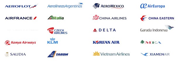 SkyTeam member airlines in 2019