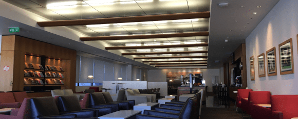 Existing Qantas Business Lounge in Auckland