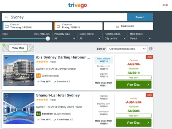 Trivago Sued for Misleading Advertising