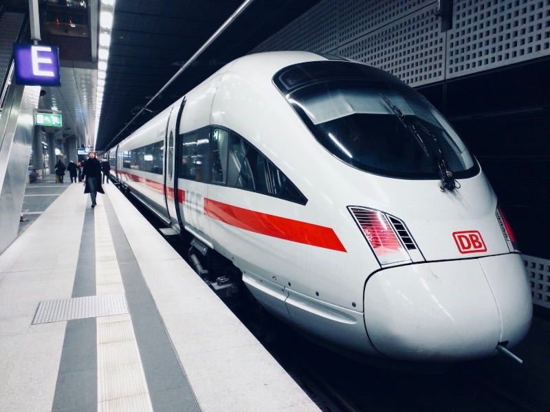 Deutsche Bahn high speed train in Germany