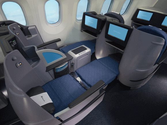 United 787 Business Class seats