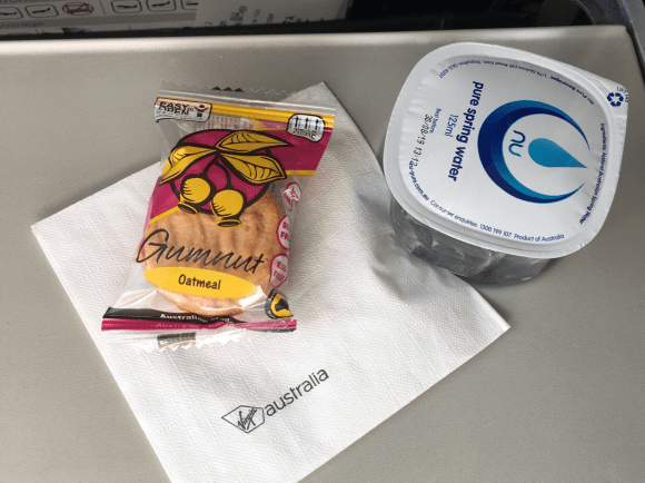 Typical Virgin Australia "snack" on shorter flights