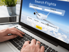 Search book flights computer