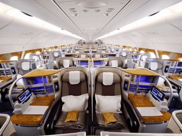 Emirates A380 business class