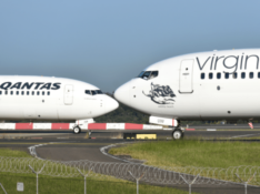 Qantas and Virgin Australia 737 noses