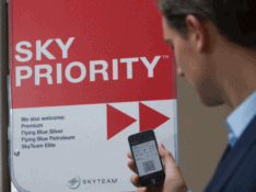 SkyTeam Sky Priority sign