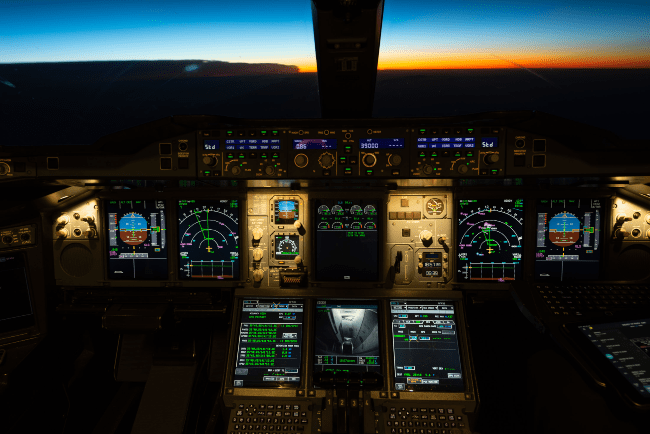The last dawn: View from the cockpit of VH-OQG approaching Melbourne