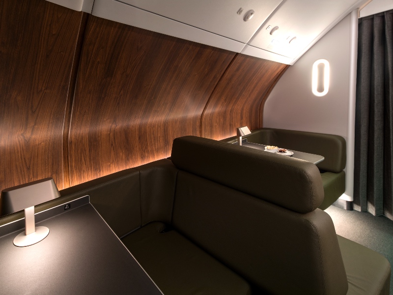 Qantas A380 onboard lounge