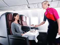 Qantas 747 Business Class