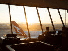 Qantas First Lounge Sydney A380