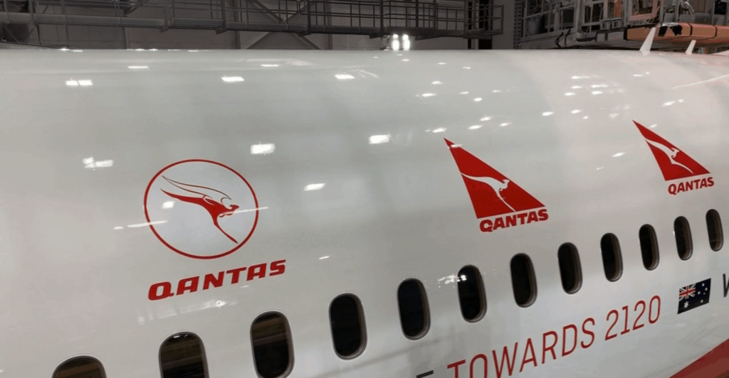 Qantas centenary livery