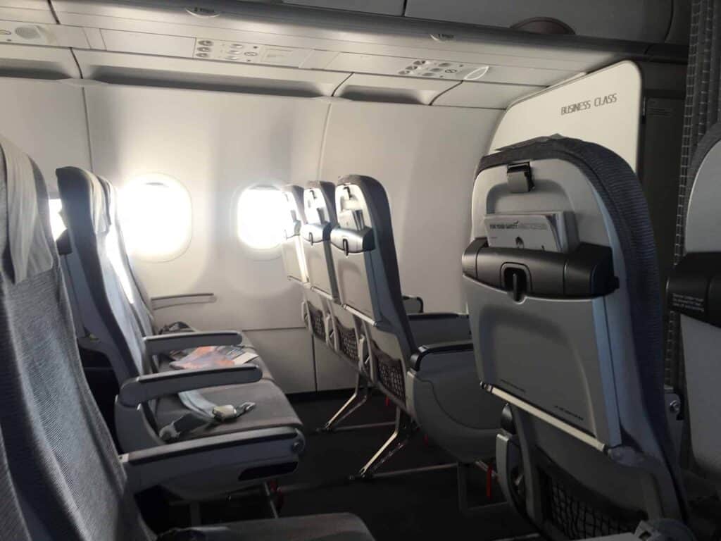 Finnair A321 Business Class cabin