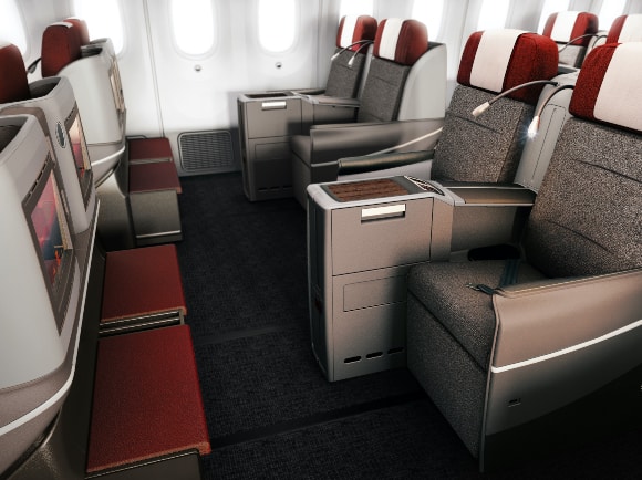 LATAM 787 business seats