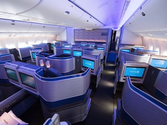 United 777 Polaris Business class