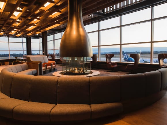 Alaska Airlines lounge in Seattle