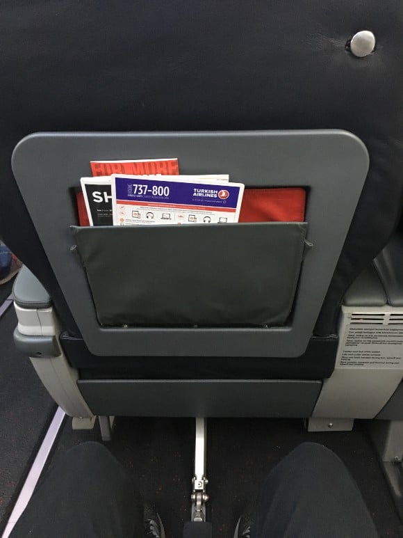 Turkish Airlines 737 Business Class legroom