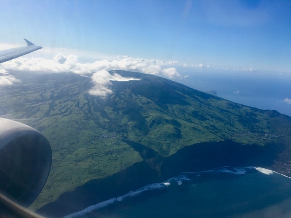 Faial Island from the air