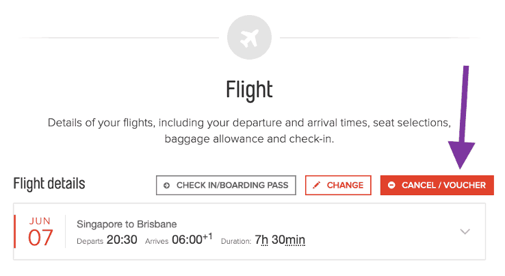 You can cancel your Qantas flight for a voucher on the Qantas website