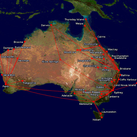 These Qantas domestic routes are still operating
